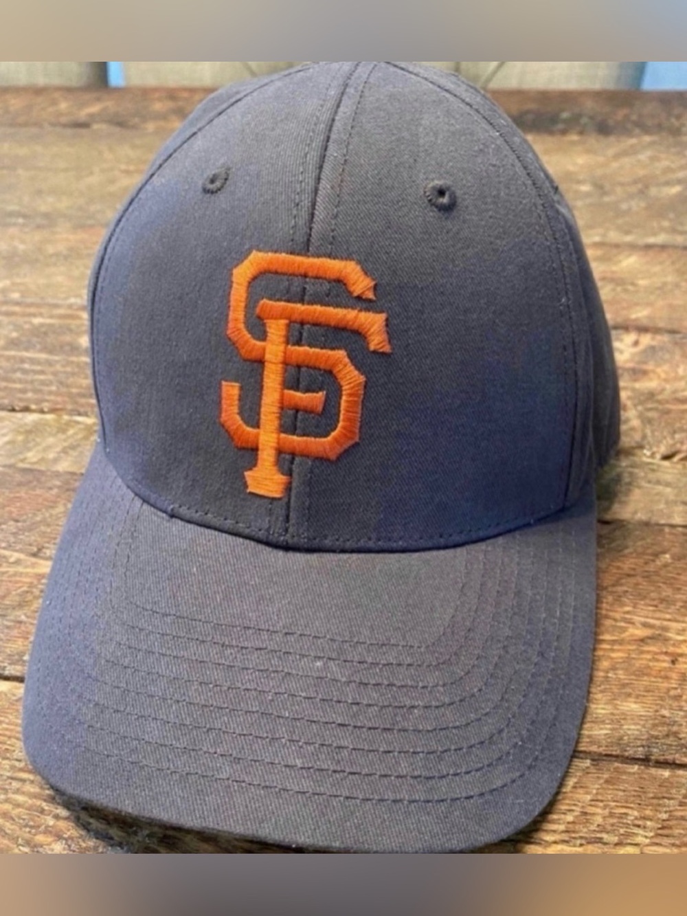 New Era SF Logo Cap - Navy & Orange